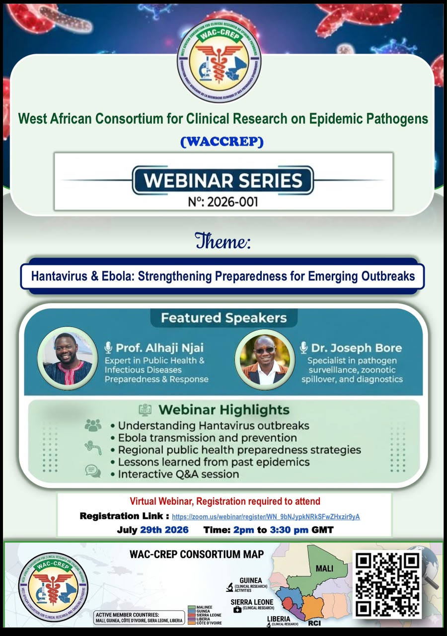 WACCREP Webinar Series flyer